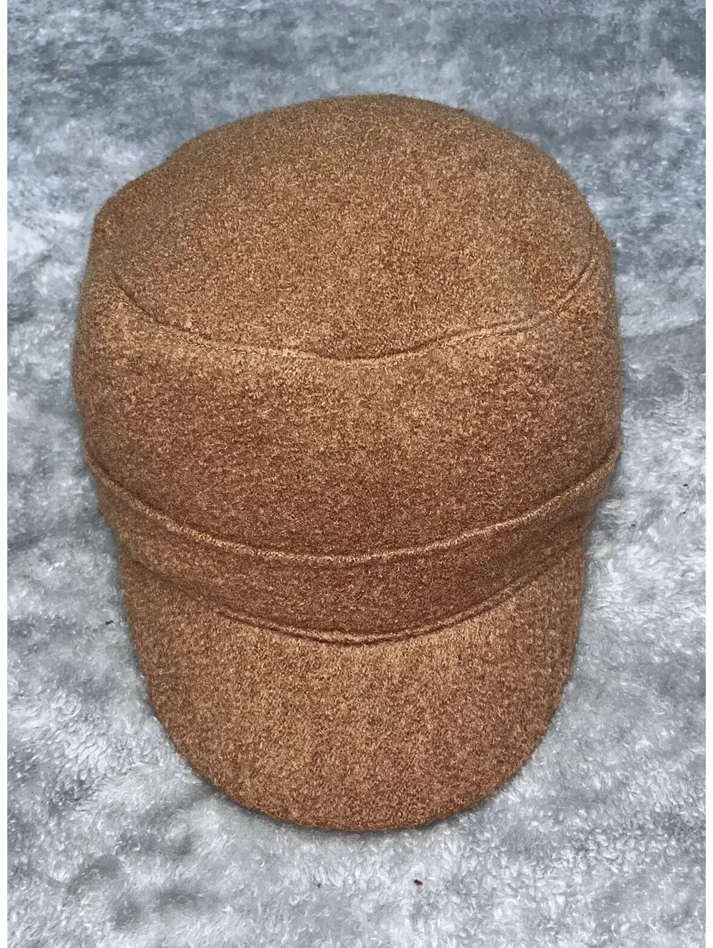 Vintage Scala Pronto Brown Wool Newsboy Cap Unisex One Size-100% Wool
